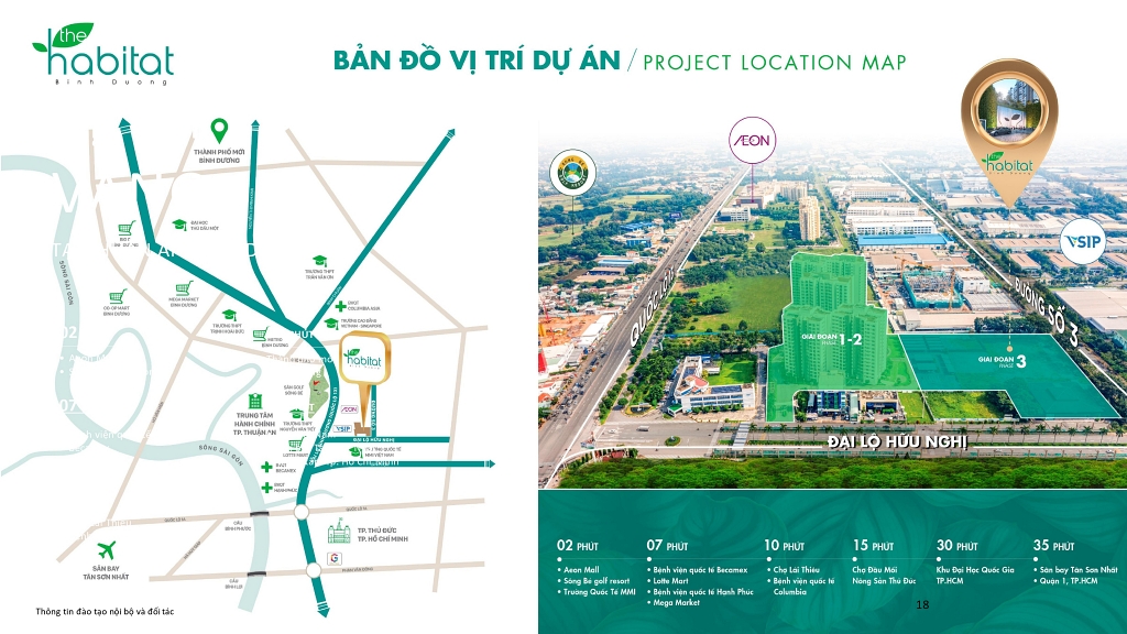 The Habitat Bình Dương Mặt tiền QL 13 & Metro 2 | Bảng giá 11.2025