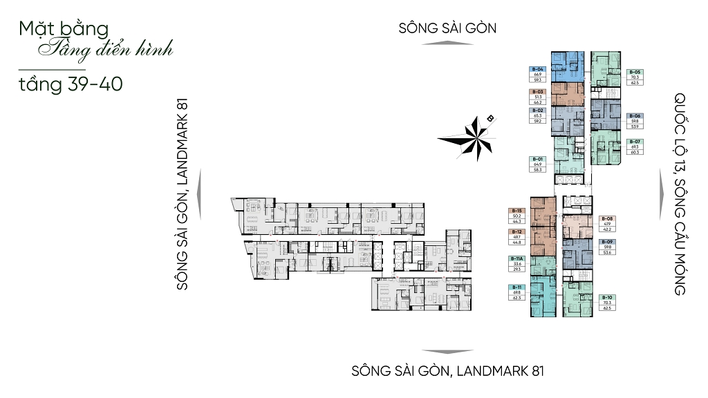 Mặt bằng tổng thể A&T SaiGon Riverside