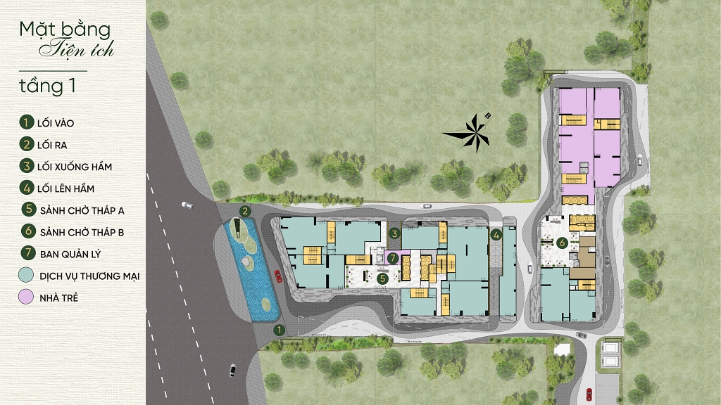 Mặt bằng tổng thể A&T SaiGon Riverside