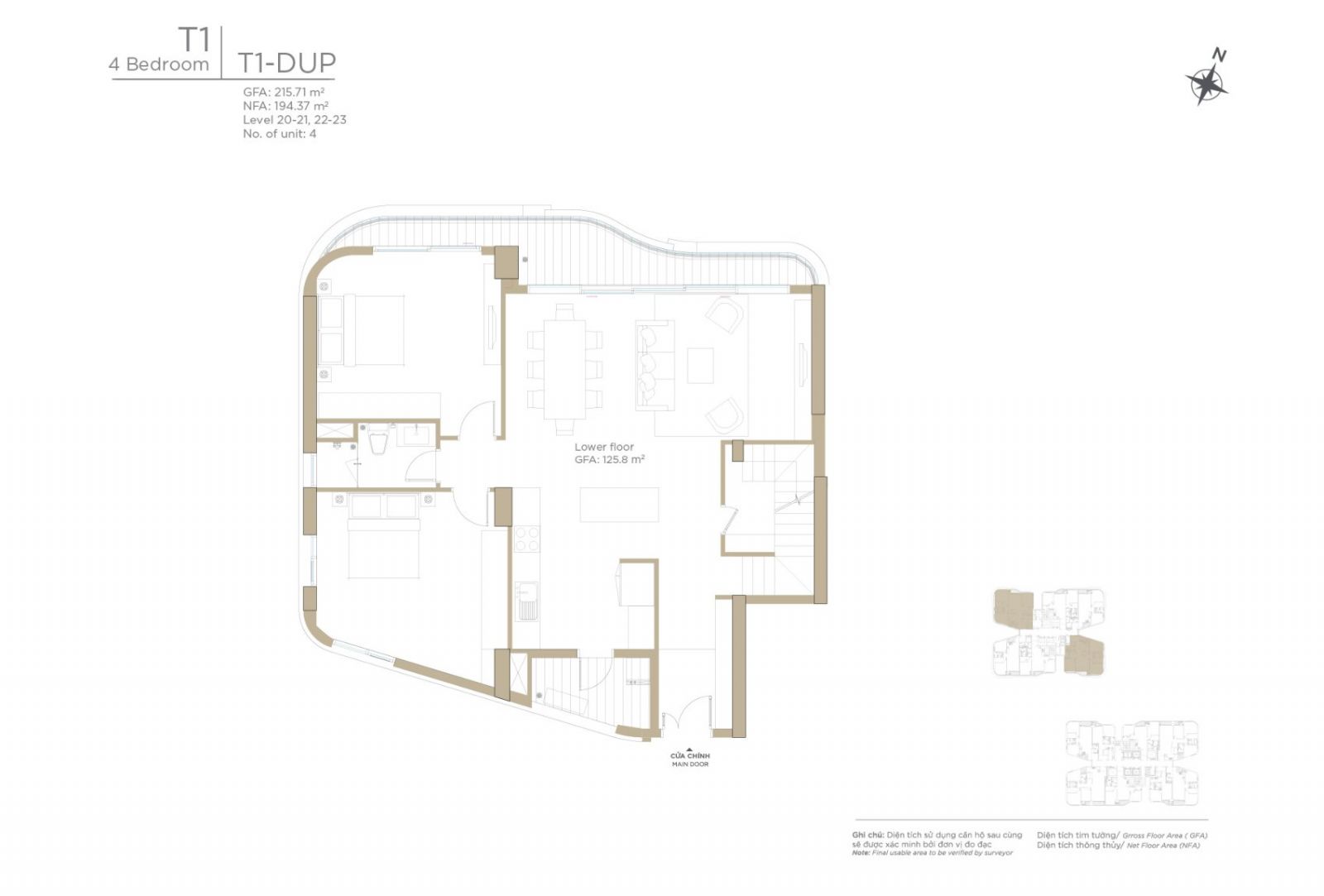 Mặt bằng căn hộ Thủ Thiêm Zeit River